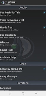 Setting push to talk